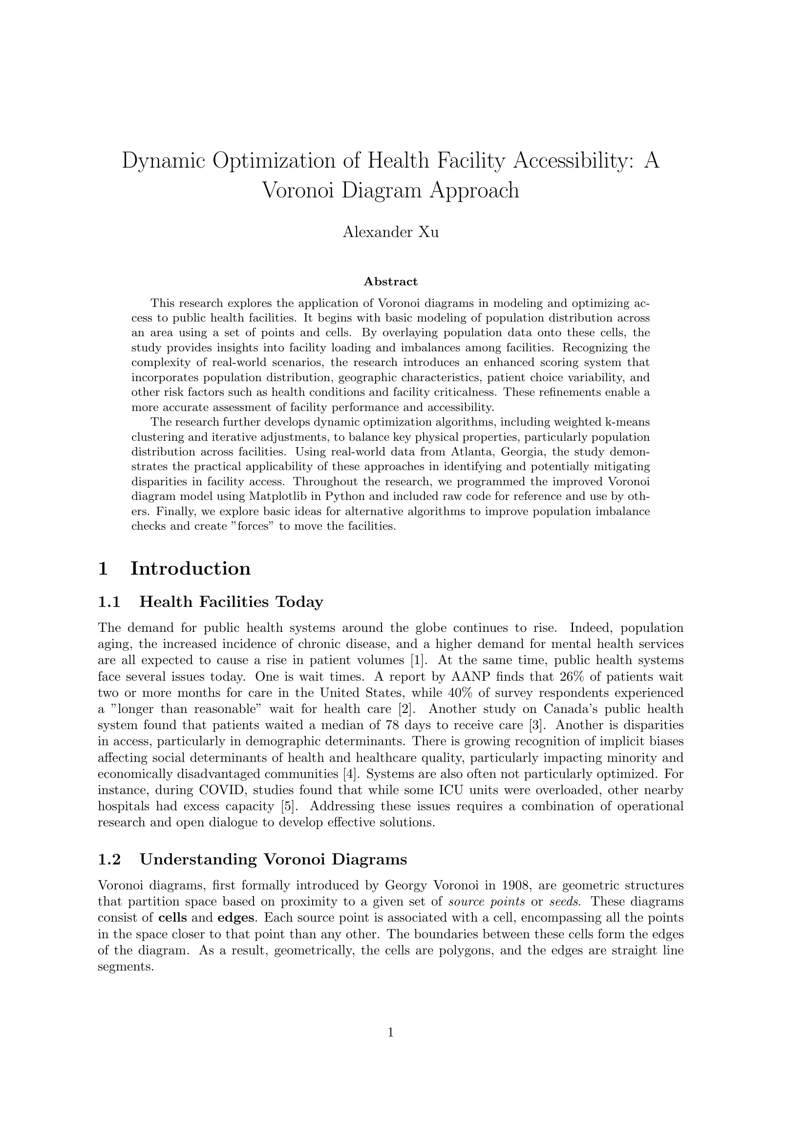 First page of the paper with the title, author and abstract